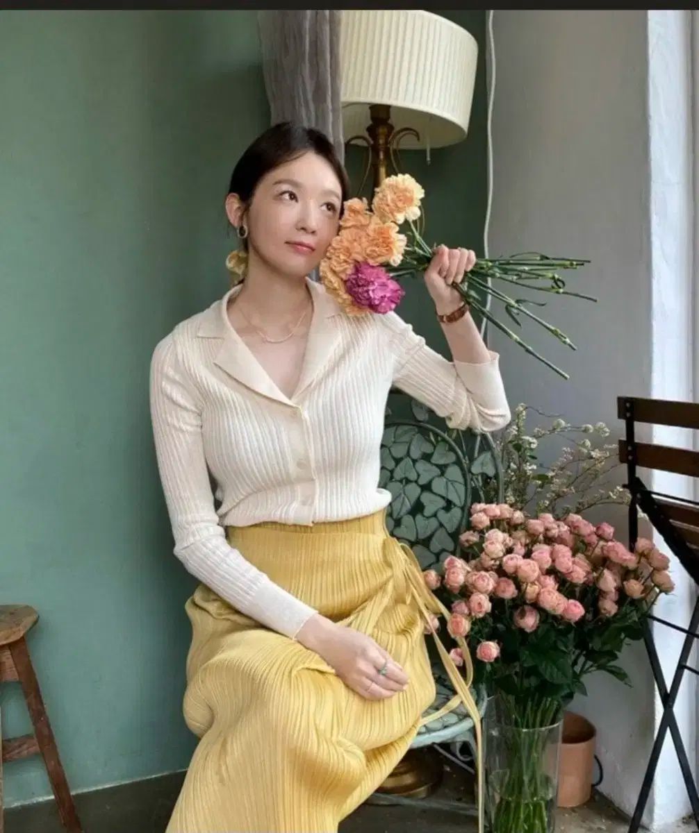 プリーツプリーズ 강민경 スカート ブラック 去年の