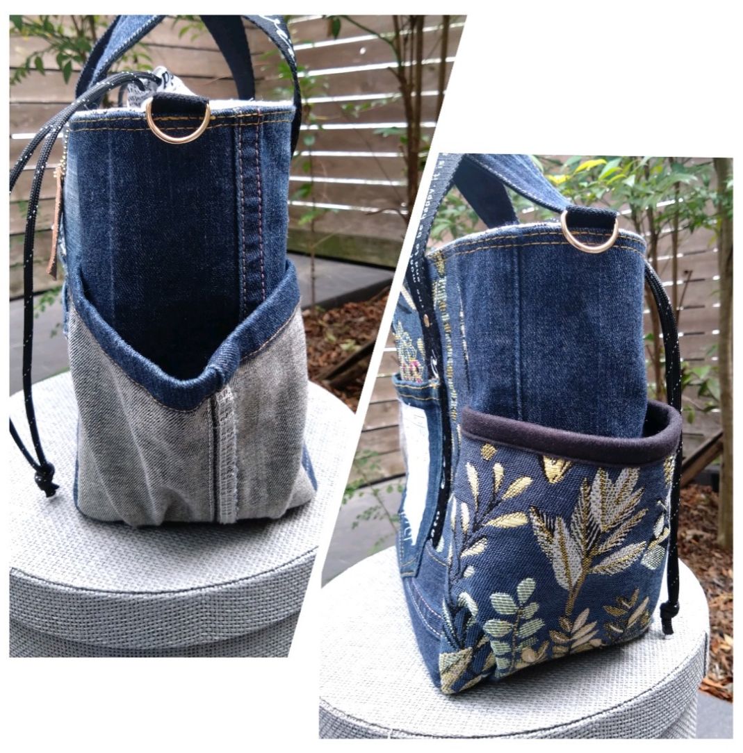 DENIM ジャガード巾着ToteBAG⚮̈