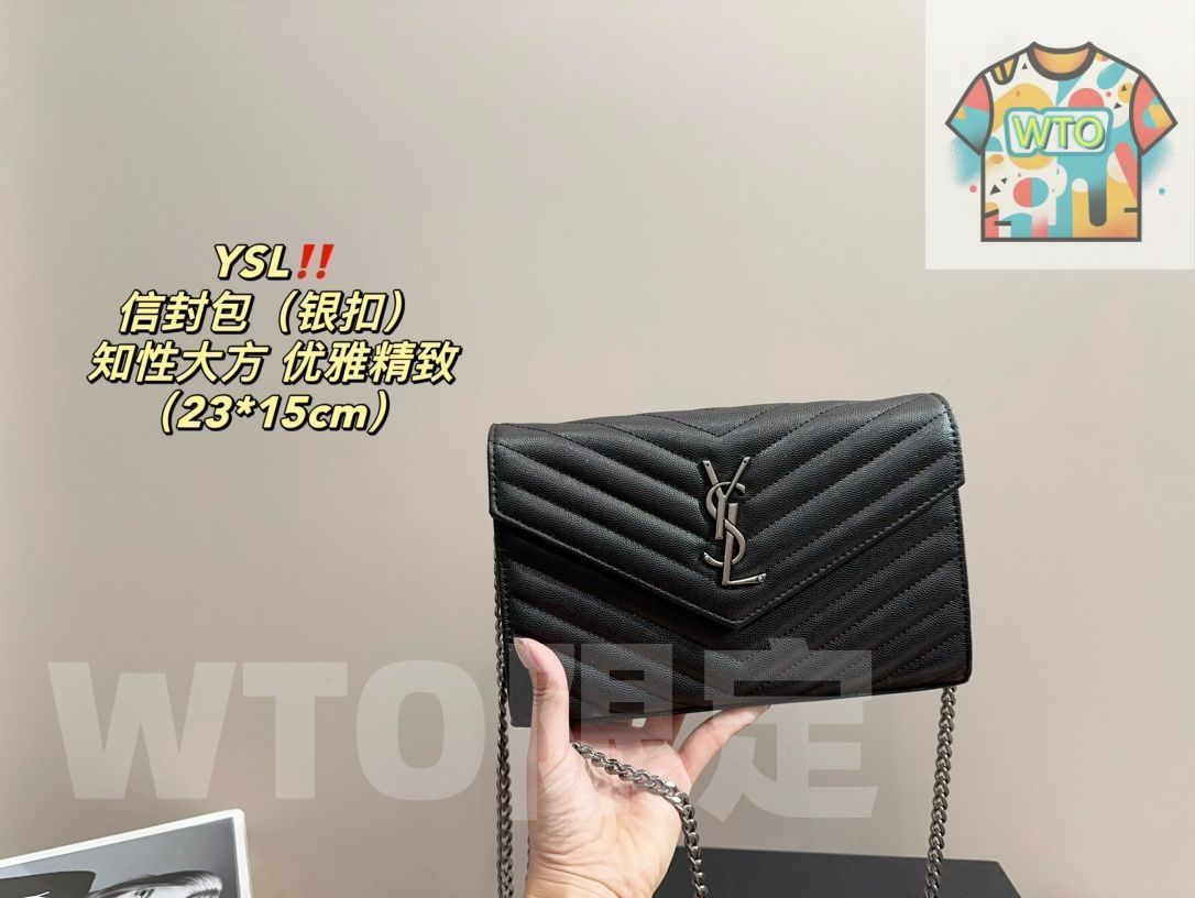 サンローラン YSL封筒バッグ シルバーバックルショルダーバッグ ハンドバッグ ポーチ レディース脇バッグ すなわちハンドバッグバッグバッグ 財布 キーバッグ ゼロ財布 ハンドバッグ バッグ ショルダーバッグ