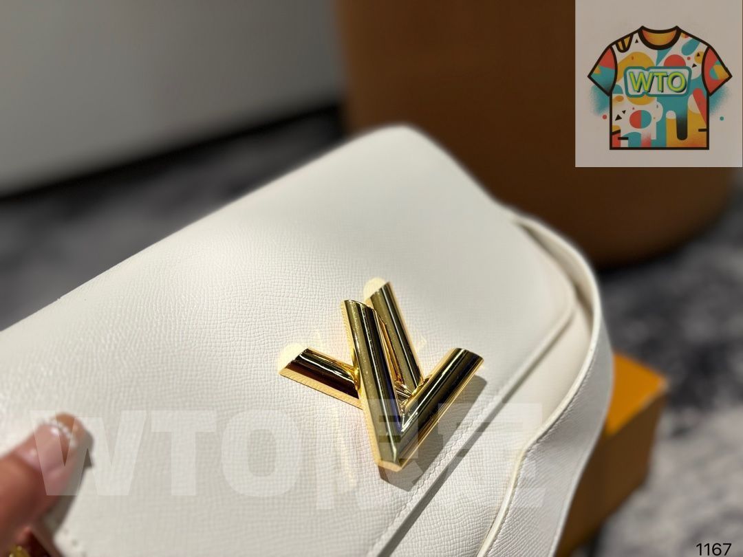 オリジナル金物ベルトlv logoTwist水波紋ハンドバッグ