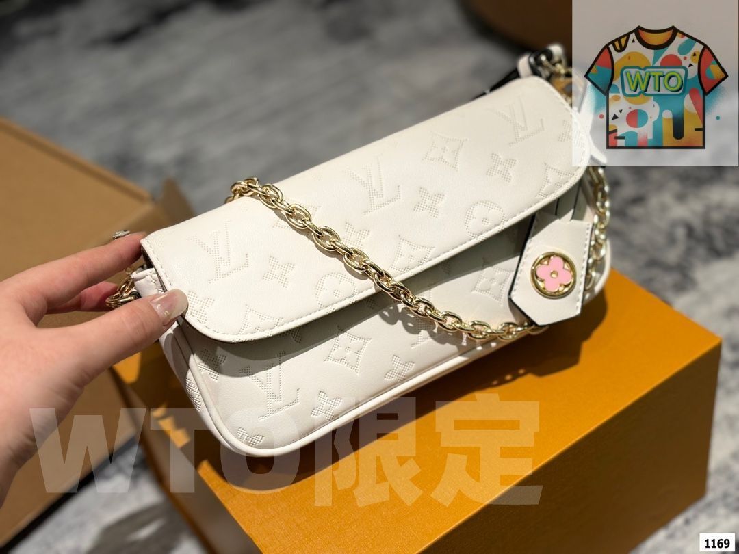 LV ルイヴィトンWALLET ON CHAIN IVY 脇バッグ 斜めショルダーバッグ Hermesビーチバッグ 財布 鍵バッグ 小銭入れ 手持ちバッグ バッグ -WTO輸入-VJV25