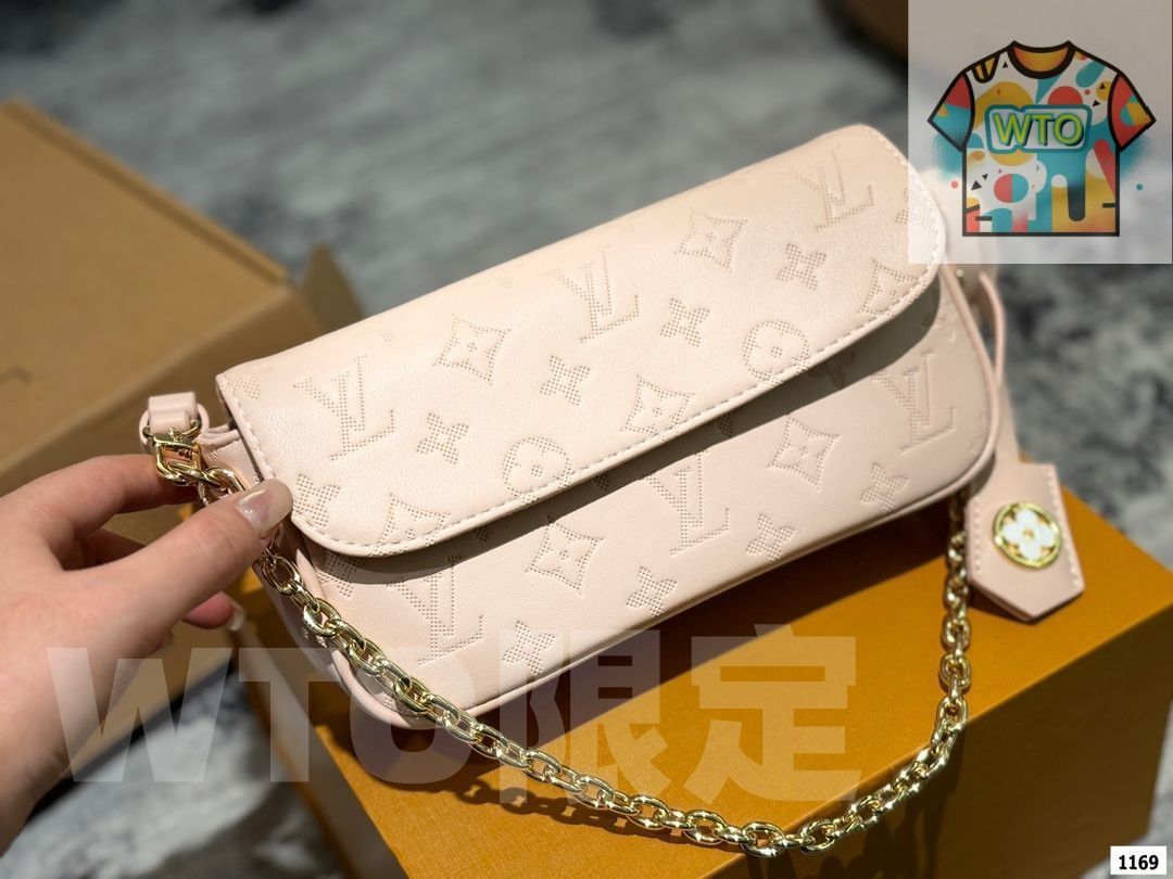 LV ルイヴィトンWALLET ON CHAIN IVY 脇バッグ 斜めショルダーバッグ Hermesビーチバッグ 財布 鍵バッグ 小銭入れ 手持ちバッグ バッグ -WTO輸入-TMR58