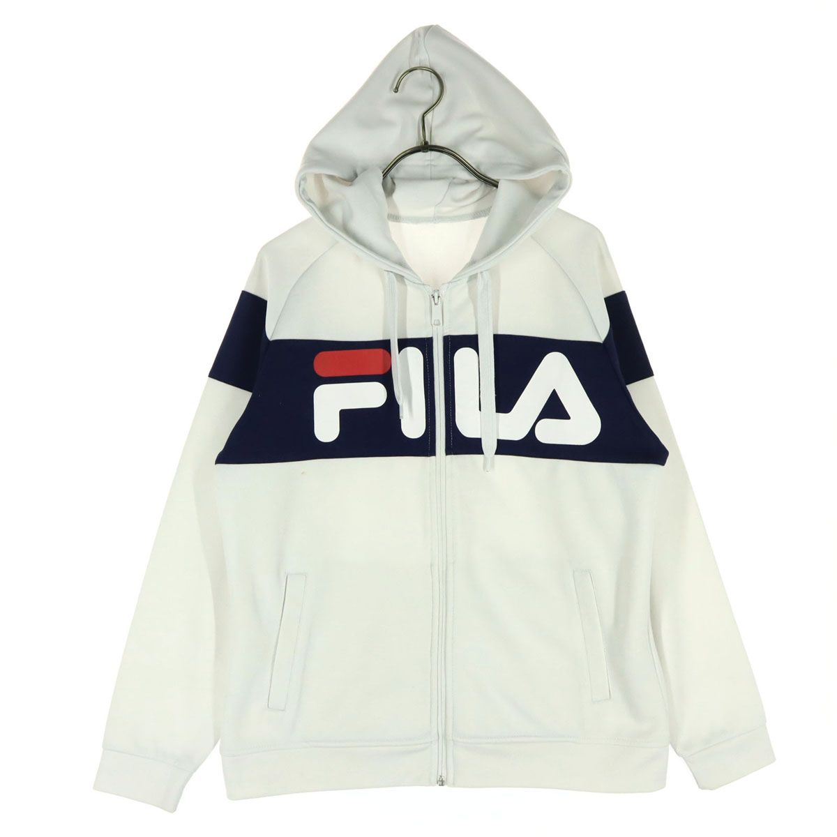 FILA メンズ 長袖 パーカー フィラ ジップパーカー KIDS ワンポイント 