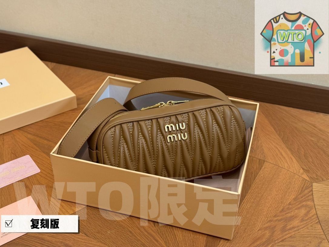 miumiu 財布 キーバッグ 小銭入れ ハンドバッグ ポーチ リュック ショルダーバッグ 旅行バッグ 郵便配達バッグ-WTO輸入-ZEH 57