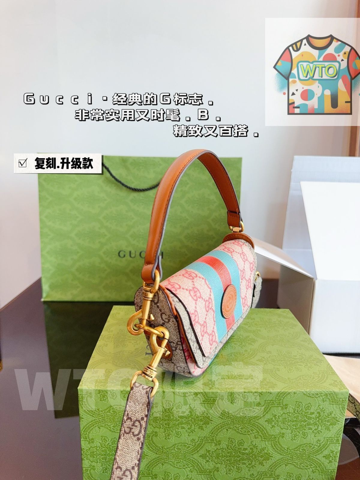 GUCCIグッチ半月牙 財布 キーバッグ 小銭入れ ハンドバッグ バッグ ショルダーバッグ ポーチ