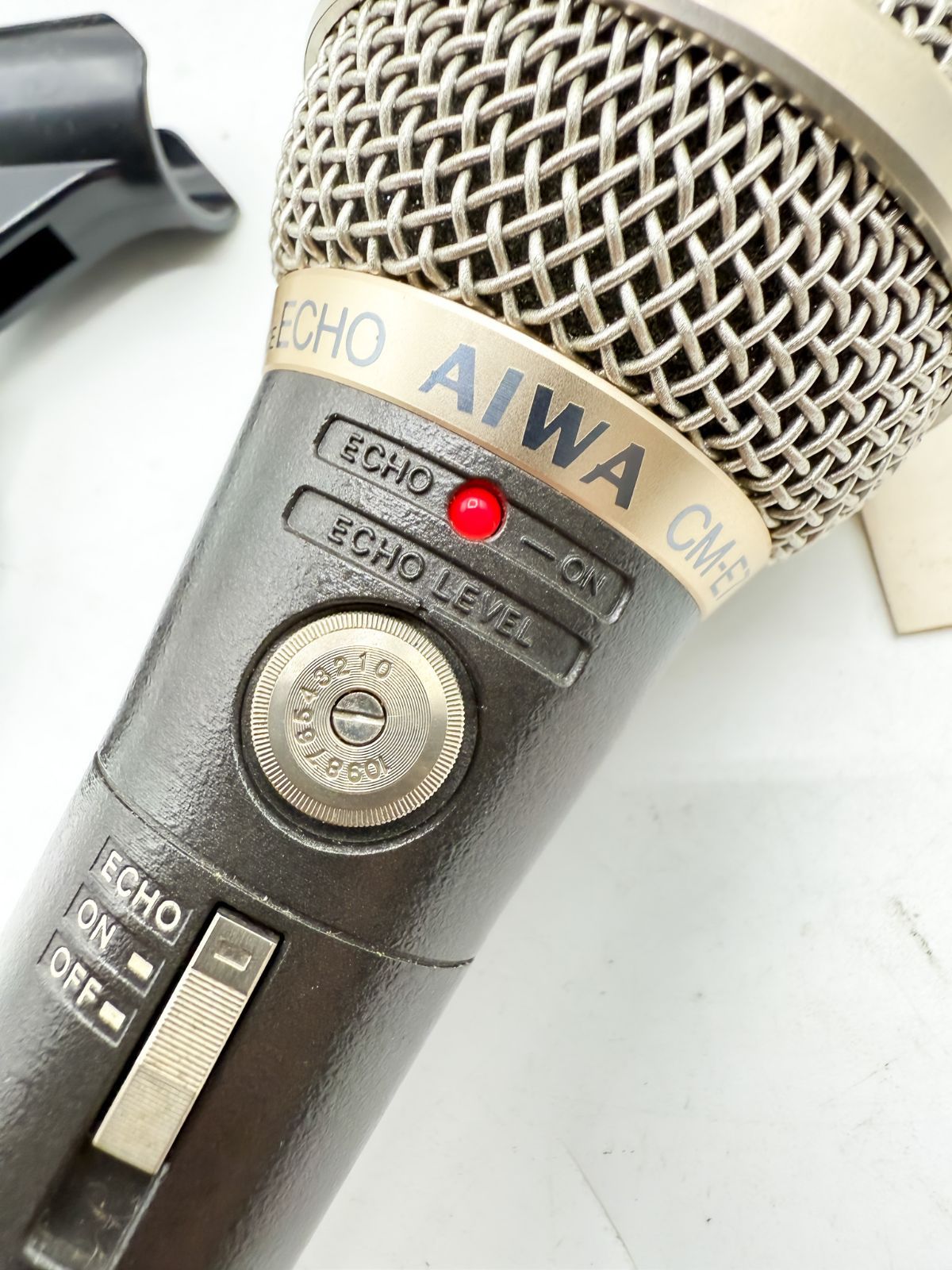 AIWA CM-E7 エコー付きコンデンサーマイク 動作確認済 箱・取説付