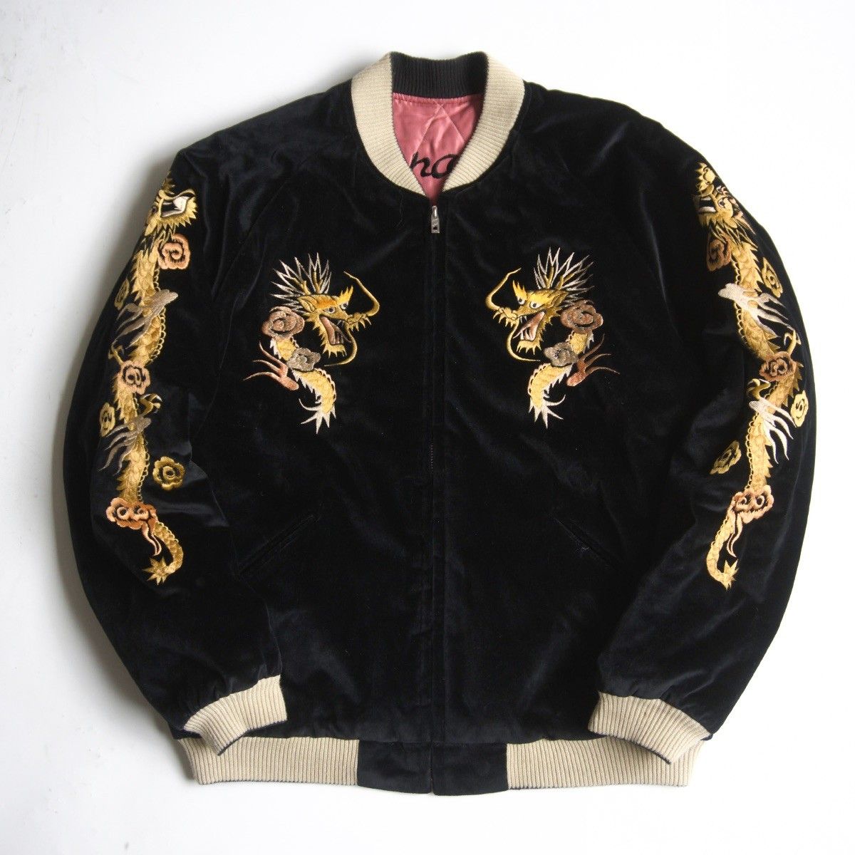 TAILOR TOYO TT14652 別珍 リバーシブル スカジャン L ジャケット 刺繍 ベロア テーラー東洋 25110429