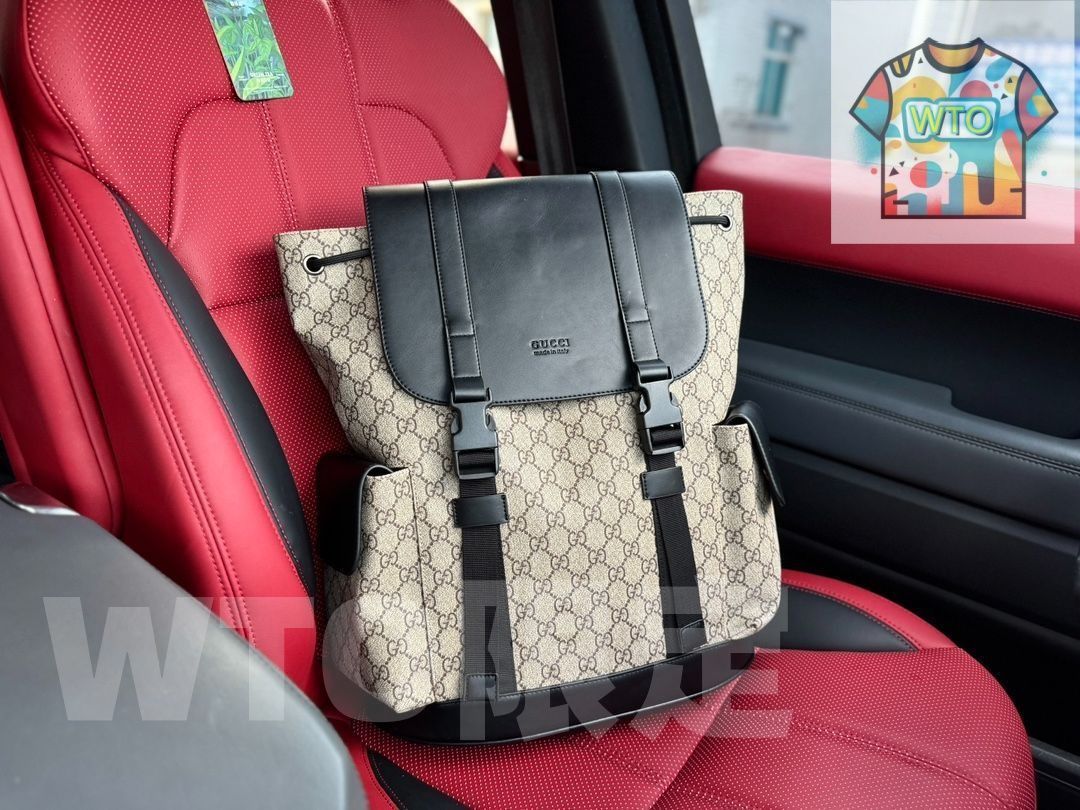 GUCCI メンズトラベル ダブル ショルダーバッグ リュックサック 小銭入れ ショルダーバッグ キャリーバッグ 手提げ-WTO輸入-EFV15