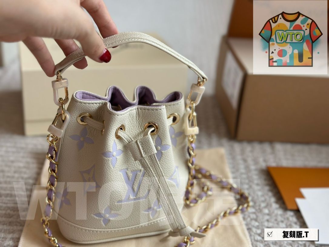 LV幻想的なアイスブルーのバケツ ハンドバッグ バックパック 小銭入れ 手首バッグ ショルダーバッグ-WTO輸入-CMI75