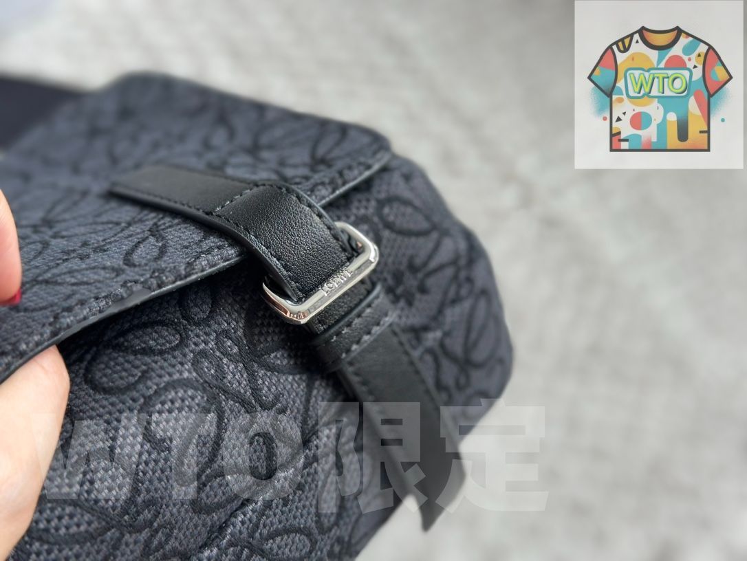 LOEWE ロジェウィメンバッグ新型Militaryワイドショルダーストラッププリントカバー郵便配達バッグショルダーバッグショルダーバッグ-WTO輸入-LRJ52