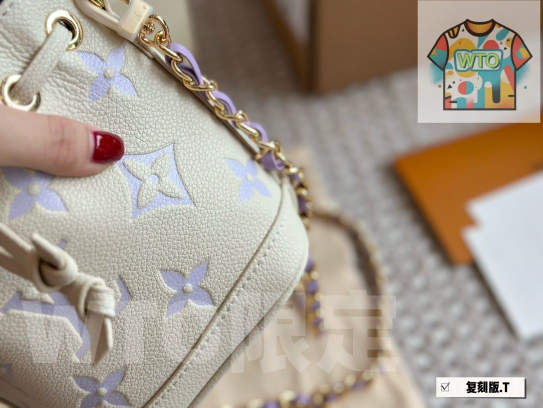 LV幻想的なアイスブルーのバケツ ハンドバッグ バックパック 小銭入れ 手首バッグ ショルダーバッグ-WTO輸入-QLR06 GINKGOPHARMACY_COM