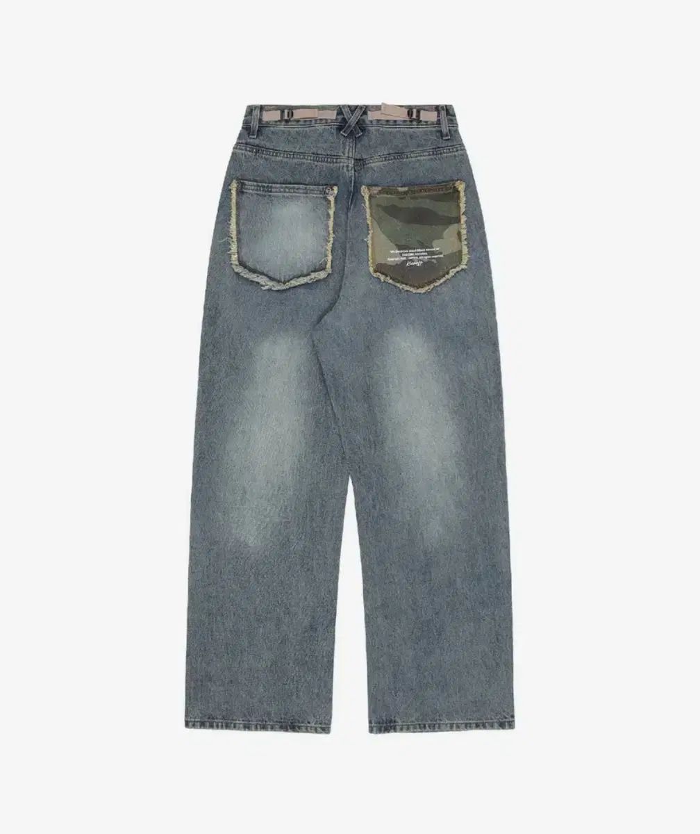 NASTY KICK ナスティー キック カモフラージュ POINT デニムパンツ ブルー M