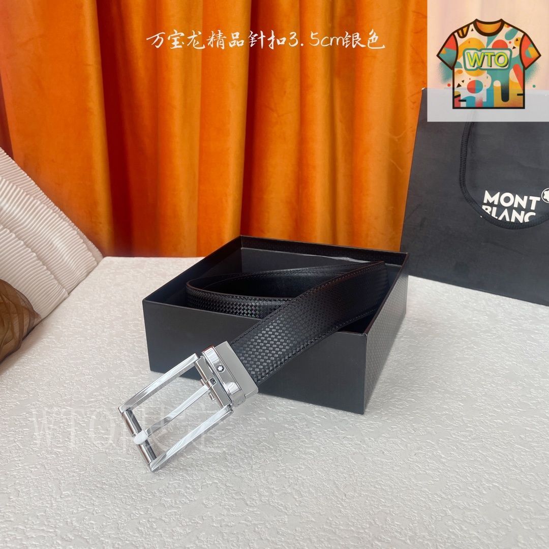 今日 Montblanc ジェントルマンレザーベルト