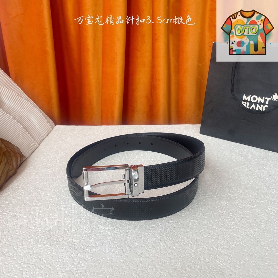 環境に優しい 今日 Montblanc ジェントルマンレザーベルト