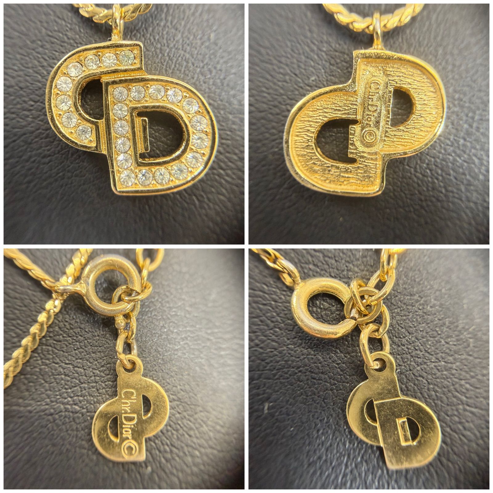 希少・美品】Christian Dior クリスチャン ディオール CDロゴ ライン