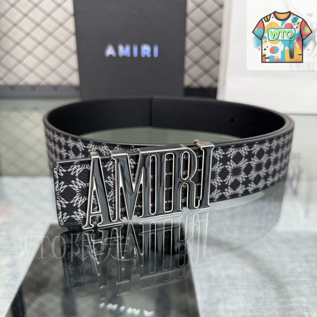 今日 AMIRI ダブルフェイスレザーベルト