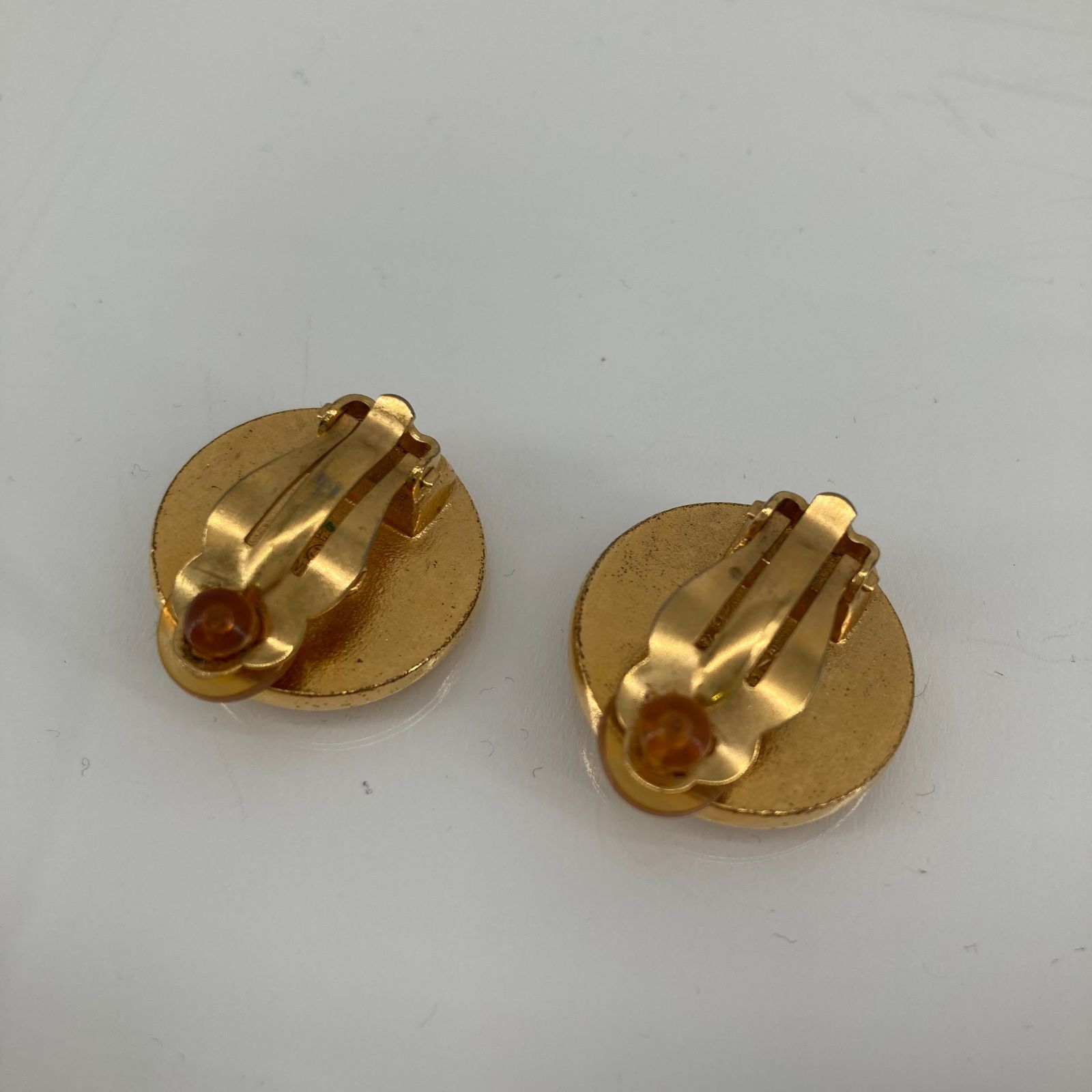 CHANEL シャネル 97 P カメリア イヤリング GD ゴールド