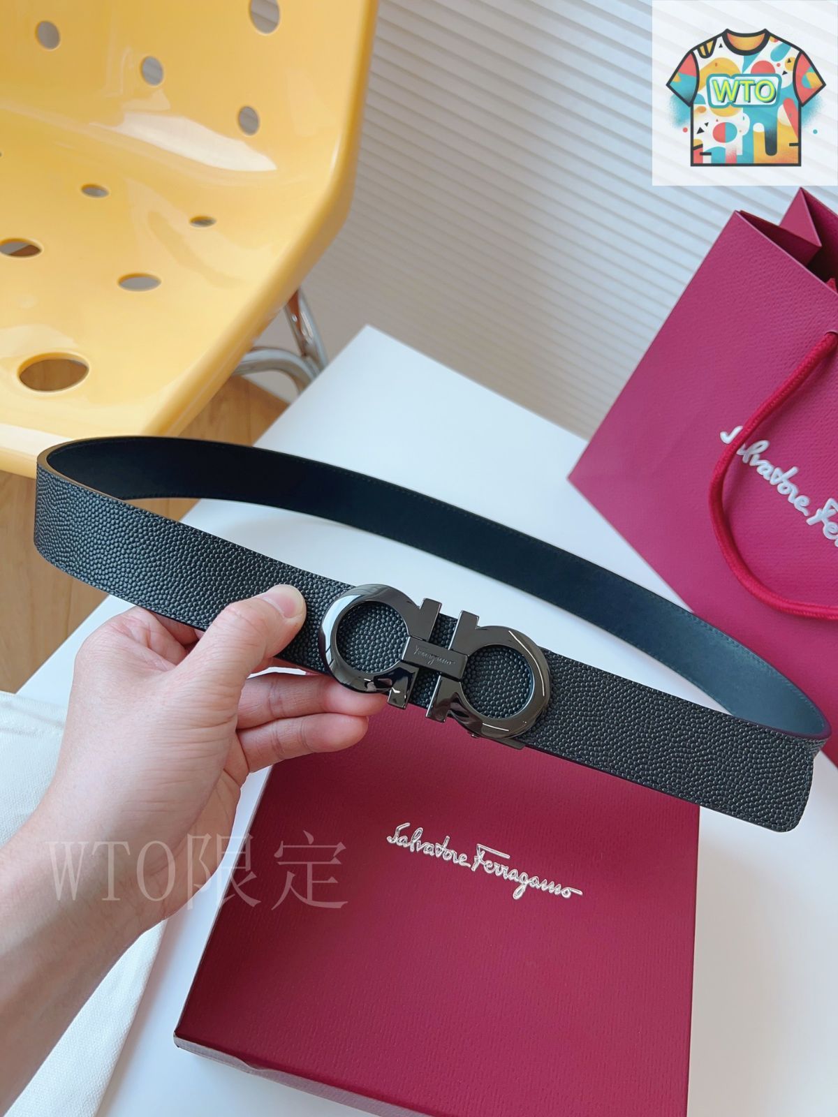 今日 Ferragamo プライベートカスタム スムーズオートバックルベルト