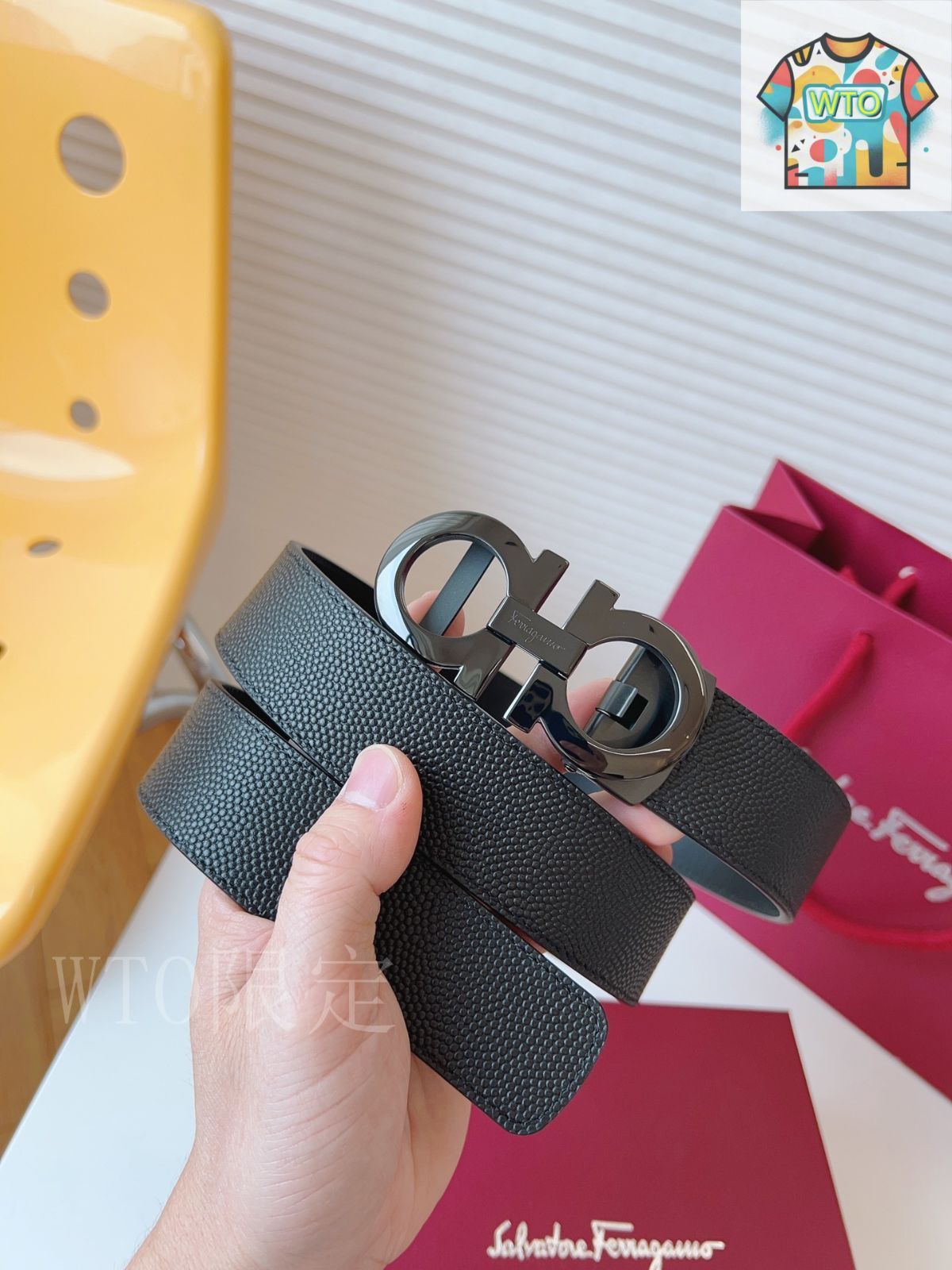 今日 Ferragamo プライベートカスタム スムーズオートバックルベルト