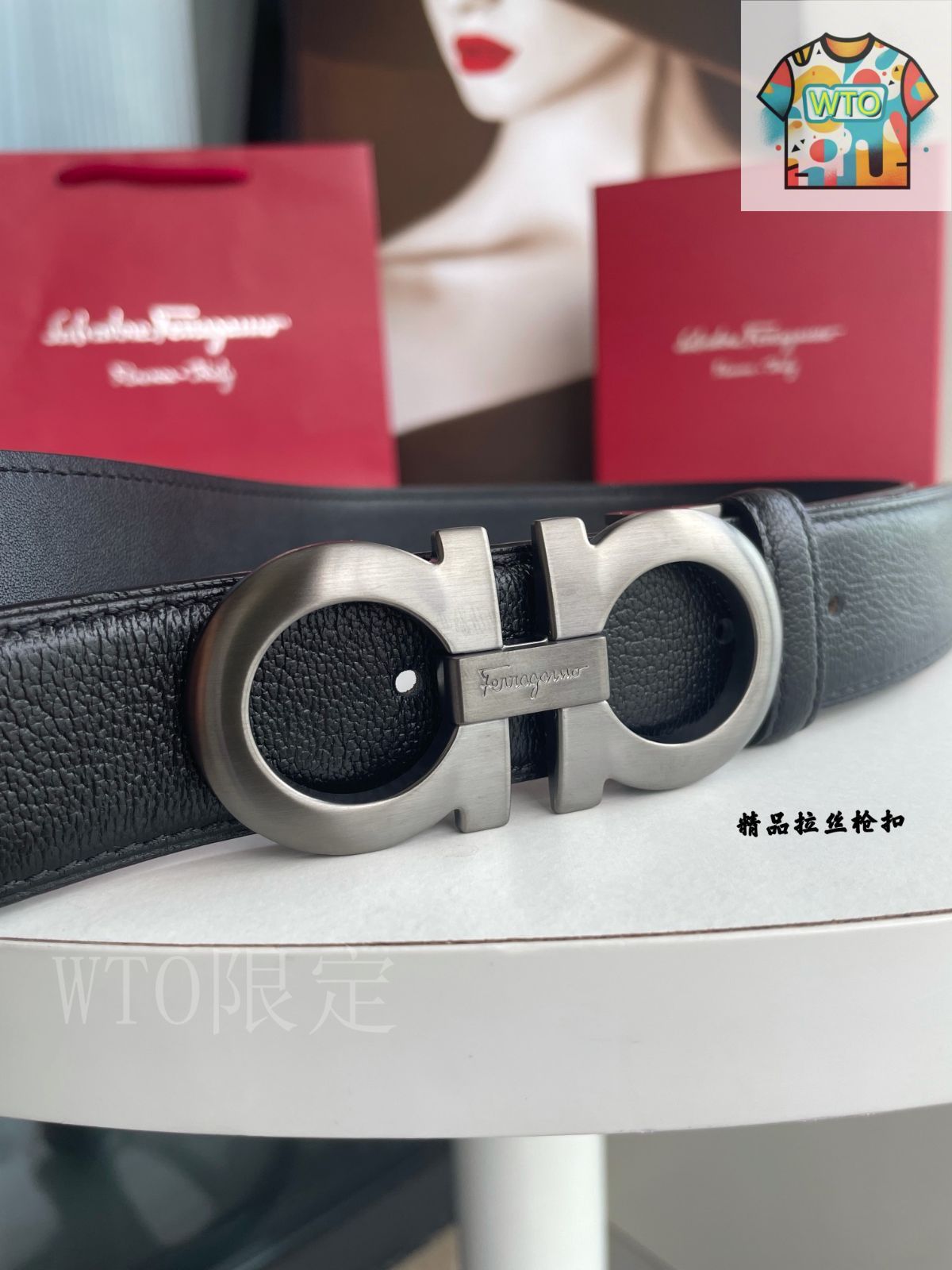今日 Ferragamo Classic Upgrade 3.5cm ダブル面本革ベルト