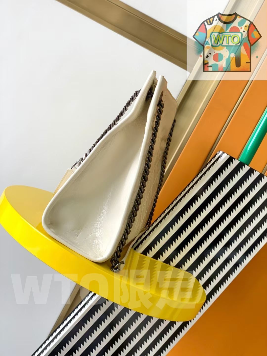 SAINT LAURENT ニキ ショッピングバッグ - ×11.5 cm オイルドレザー -WTO輸入-ZIT 27