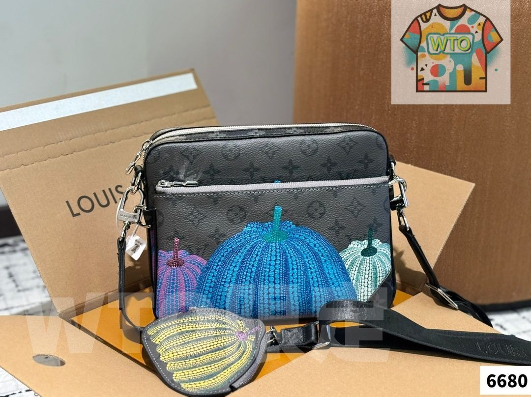 LOUIS VUITTON メンズ 3 in 1 ポシェット 25 18 cm WTO輸入 EGB 57