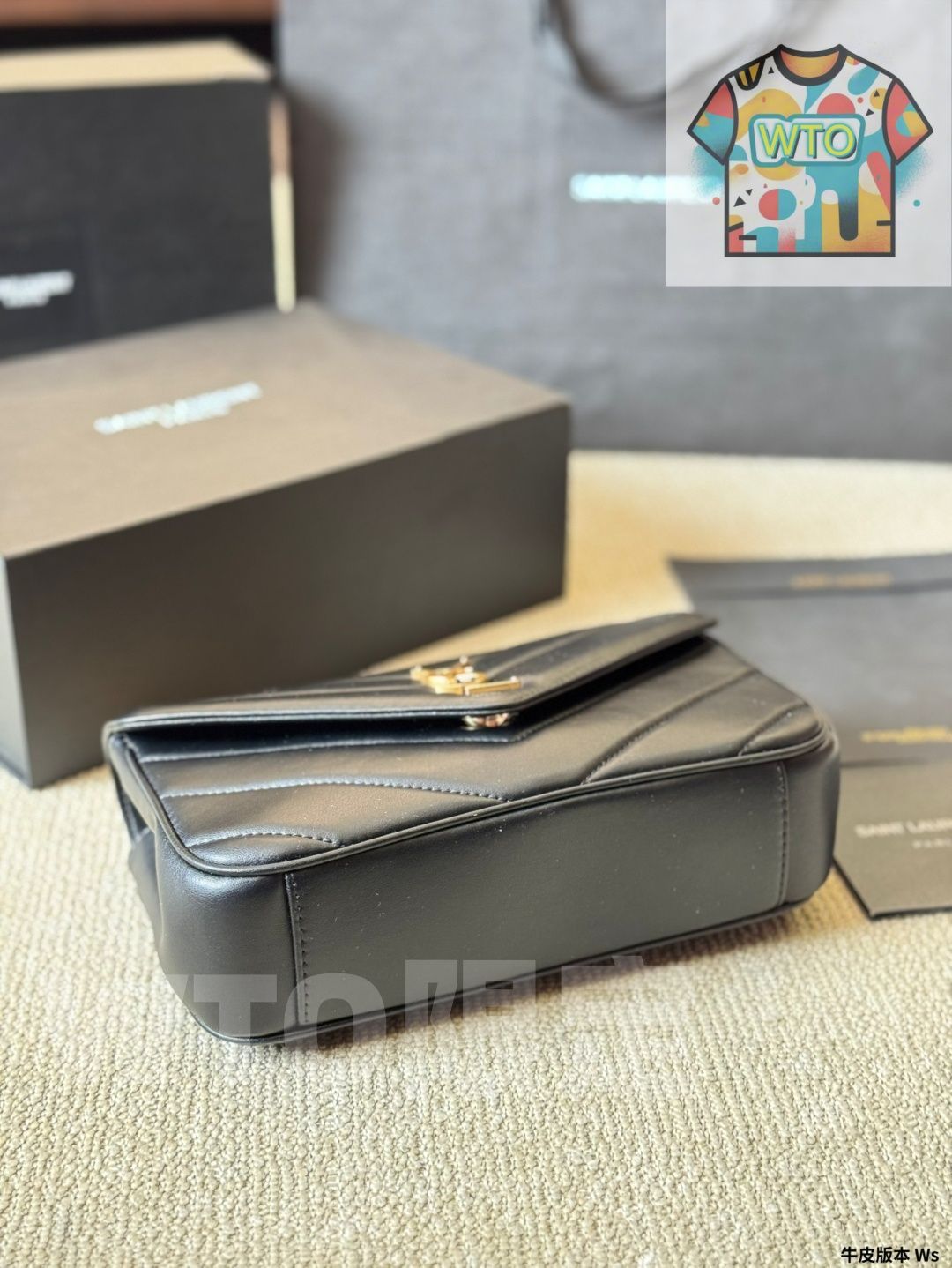  SAINT LAURENT ルルー レザーバッグ - ハンドバッグ バッグ