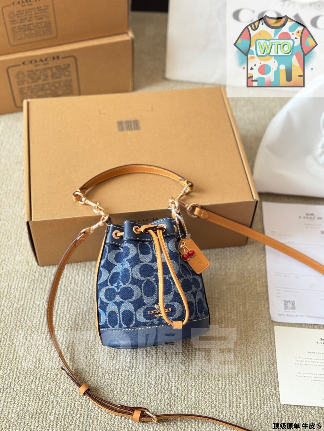 COACH デンプシー ミニバケットバッグ . -WT 0輸入