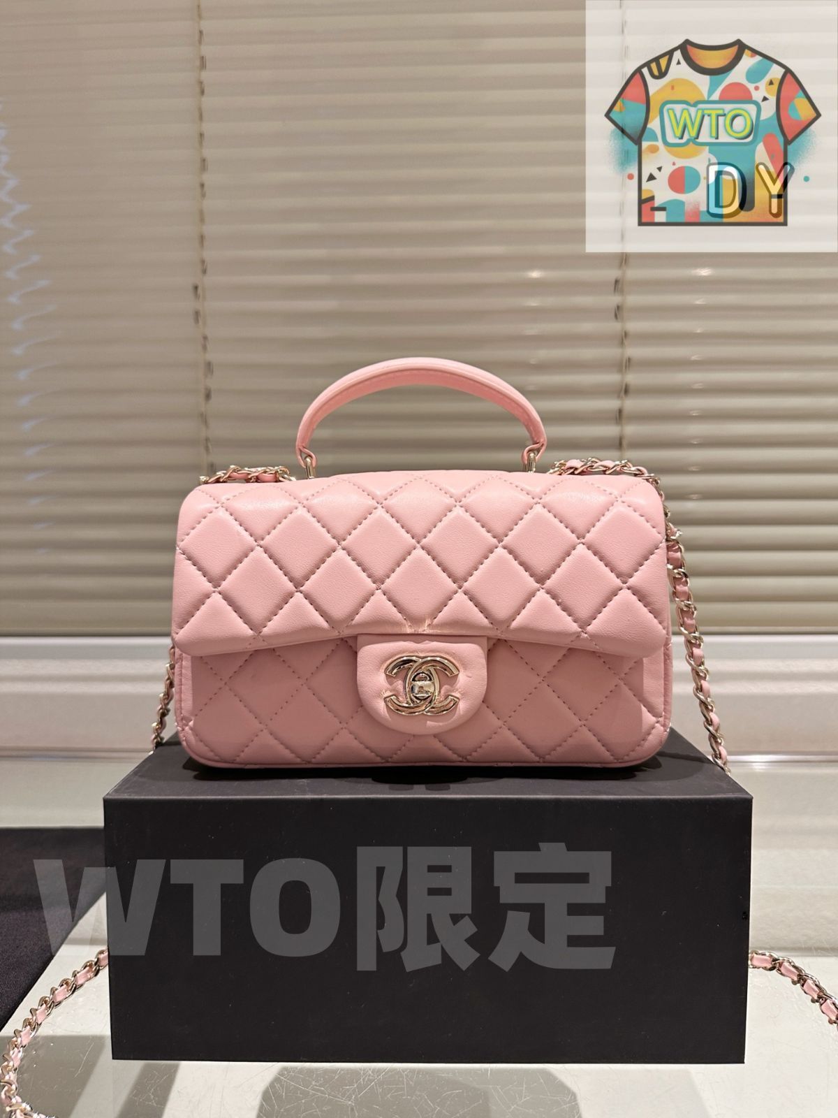 CHANEL ミニ CF ハンドルバッグ - ラムスキン ×6 cm -WTO輸入-AYJ 10