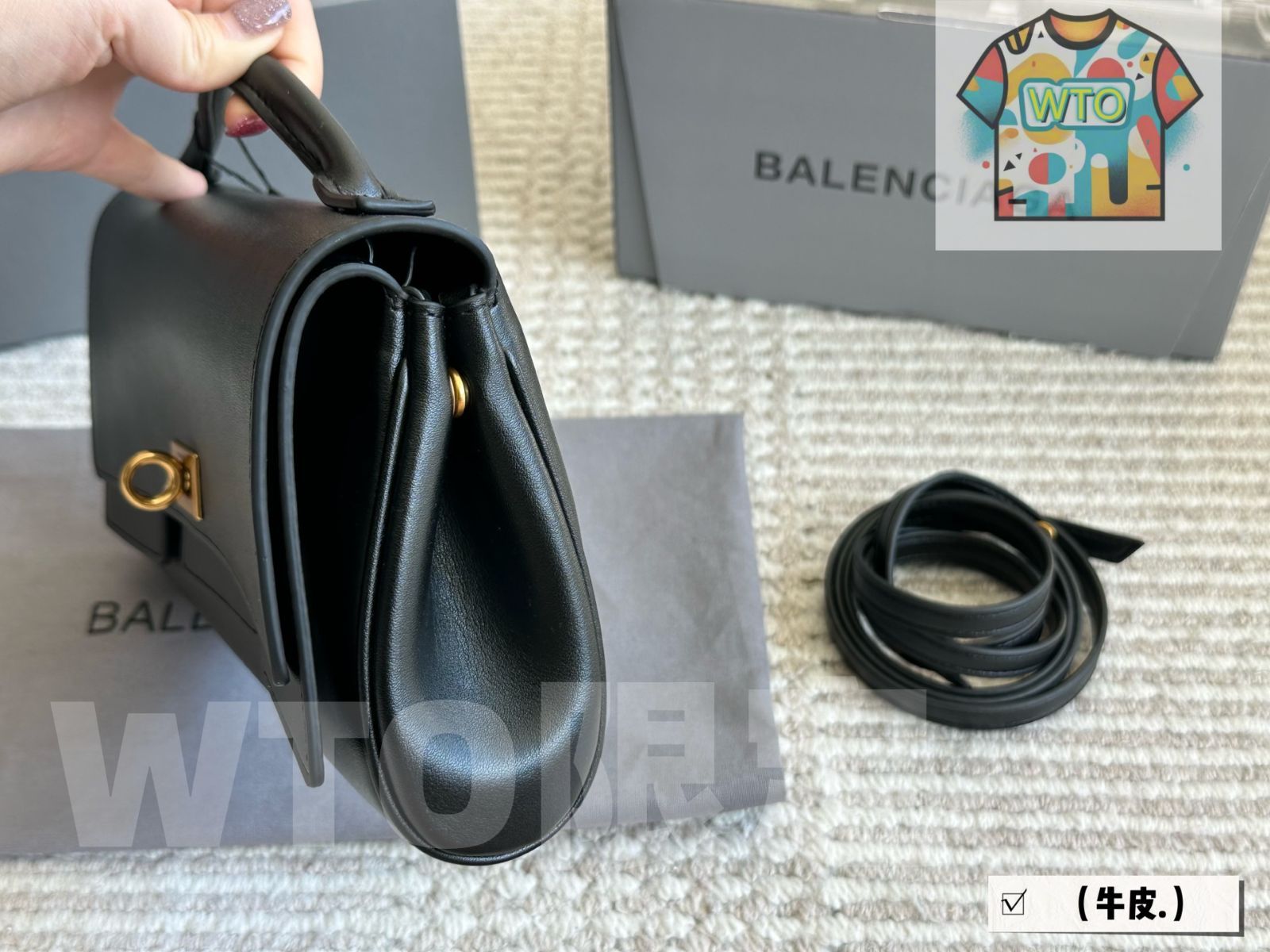 レザー ハンドバッグ