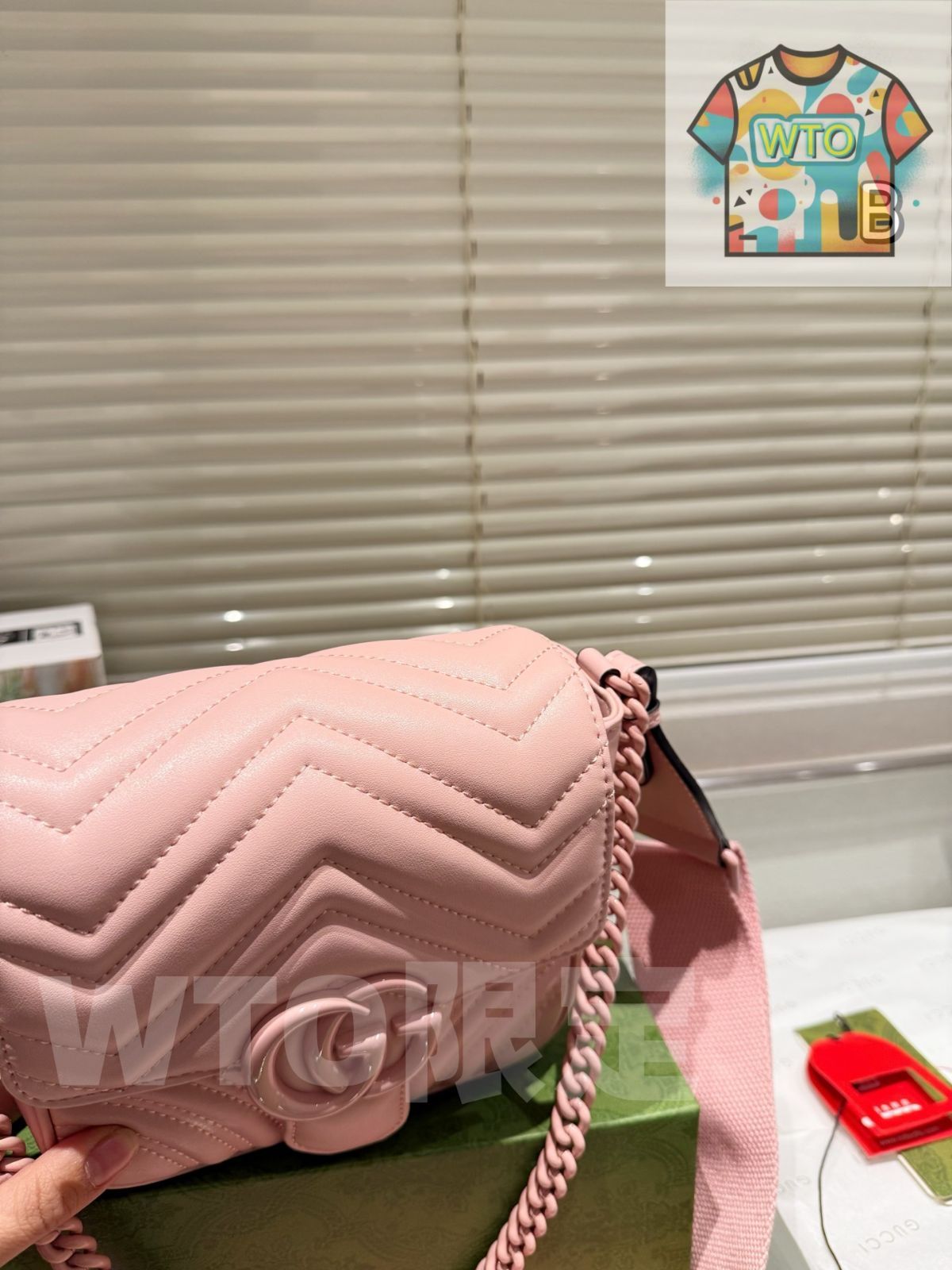 GUCCI GGマーモント スクエアミニバッグ -WTO輸入-NFB 63