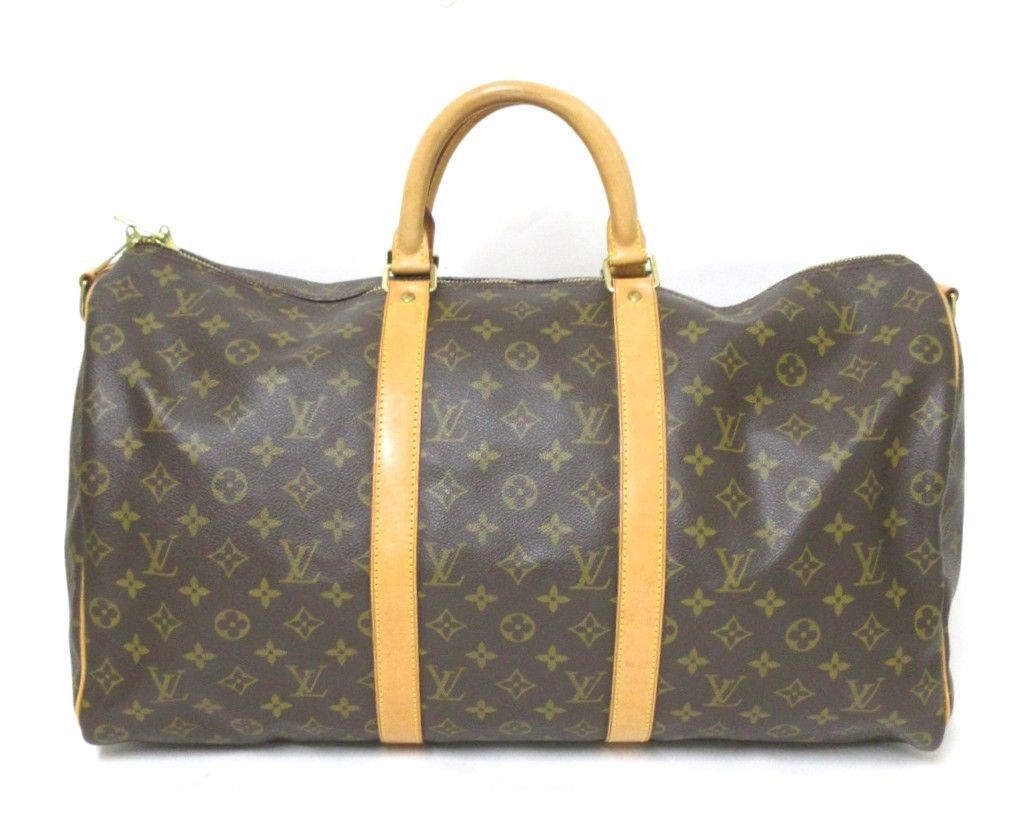 LOUIS VUITTON ルイ ヴィトン モノグラム キーポルバンドリエール50 M41416 ストラップ付 旅行用ボストンバッグ