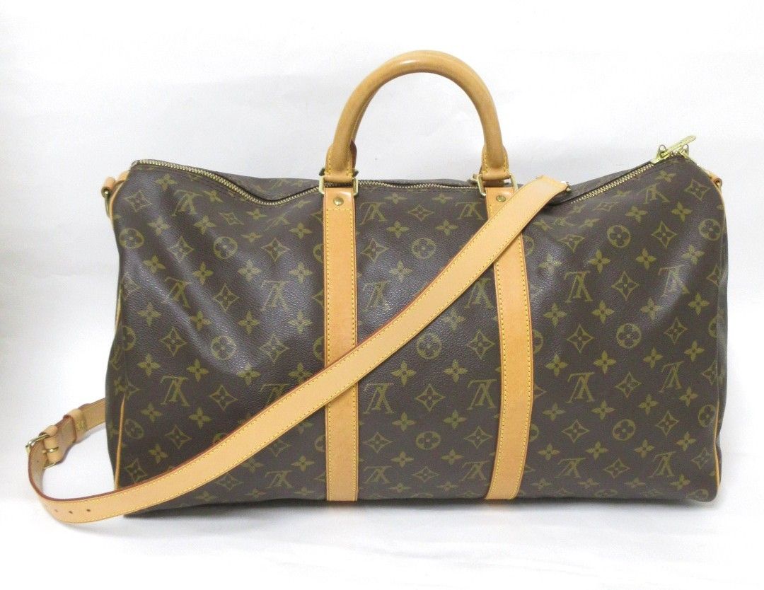LOUIS VUITTON ルイ ヴィトン モノグラム キーポルバンドリエール50 M41416 ストラップ付 旅行用ボストンバッグ