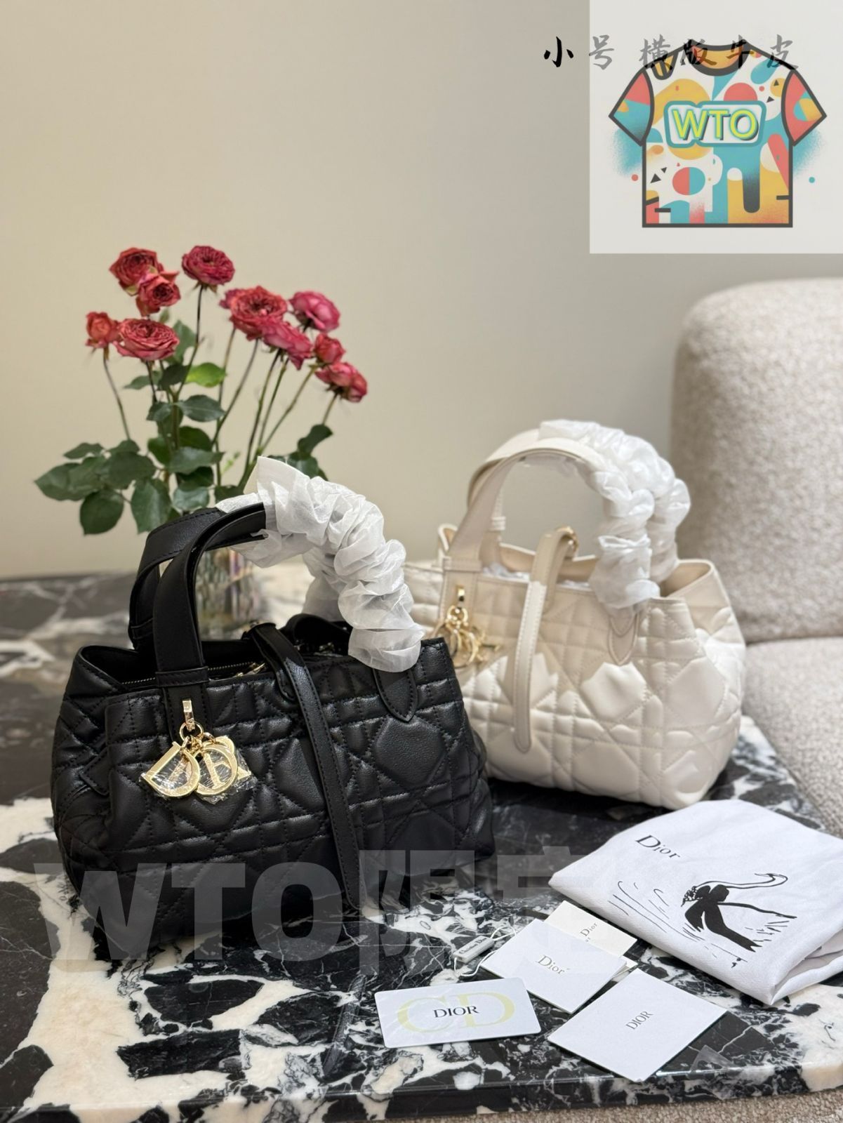 DIOR ヴァーティカル トゥジュール バッグ 26 cm WTO輸入 VVN 19