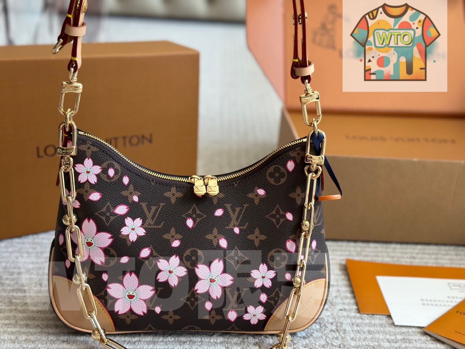 LOUIS VUITTON 村上隆 コラボレーション サンフラワー マルチウェイバッグ WTO輸入 DAM 15