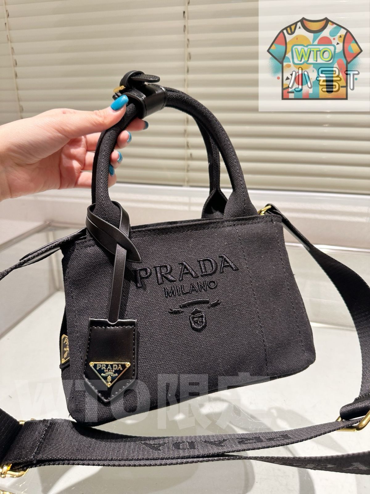  PRADA 夏 トートバッグ - オリジナルキャンバス -WT 0輸入 ハンドバッグ バッグ
