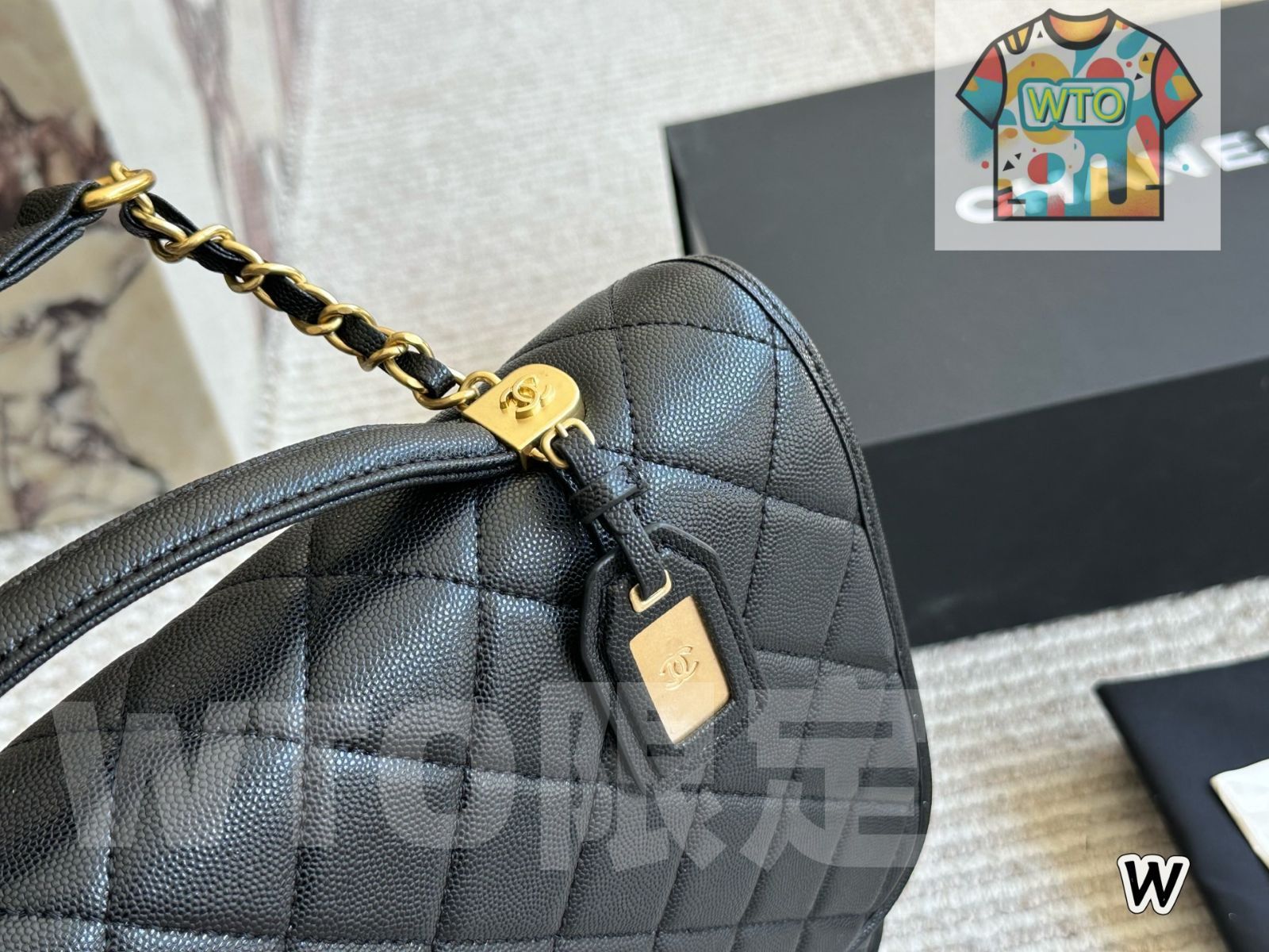 CHANEL 22 K キャビアスキン バックパック -WT 0輸入