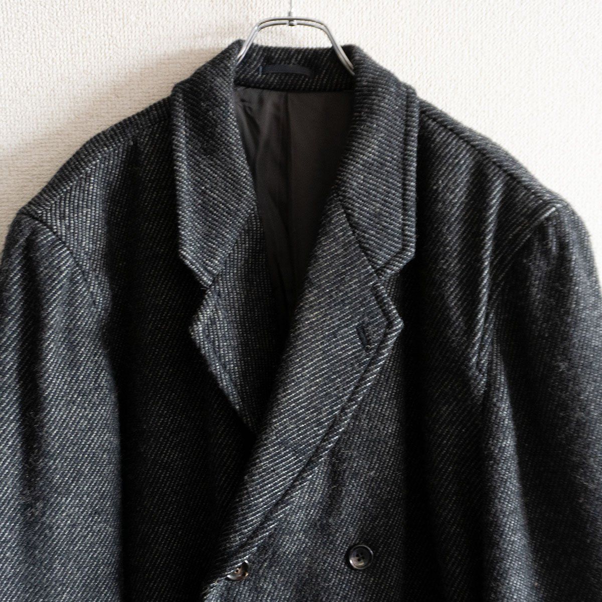 80年代 アーカイブ COMME des GARCONS HOMME 80s ツイード コート M コムデギャルソンオム 25110378