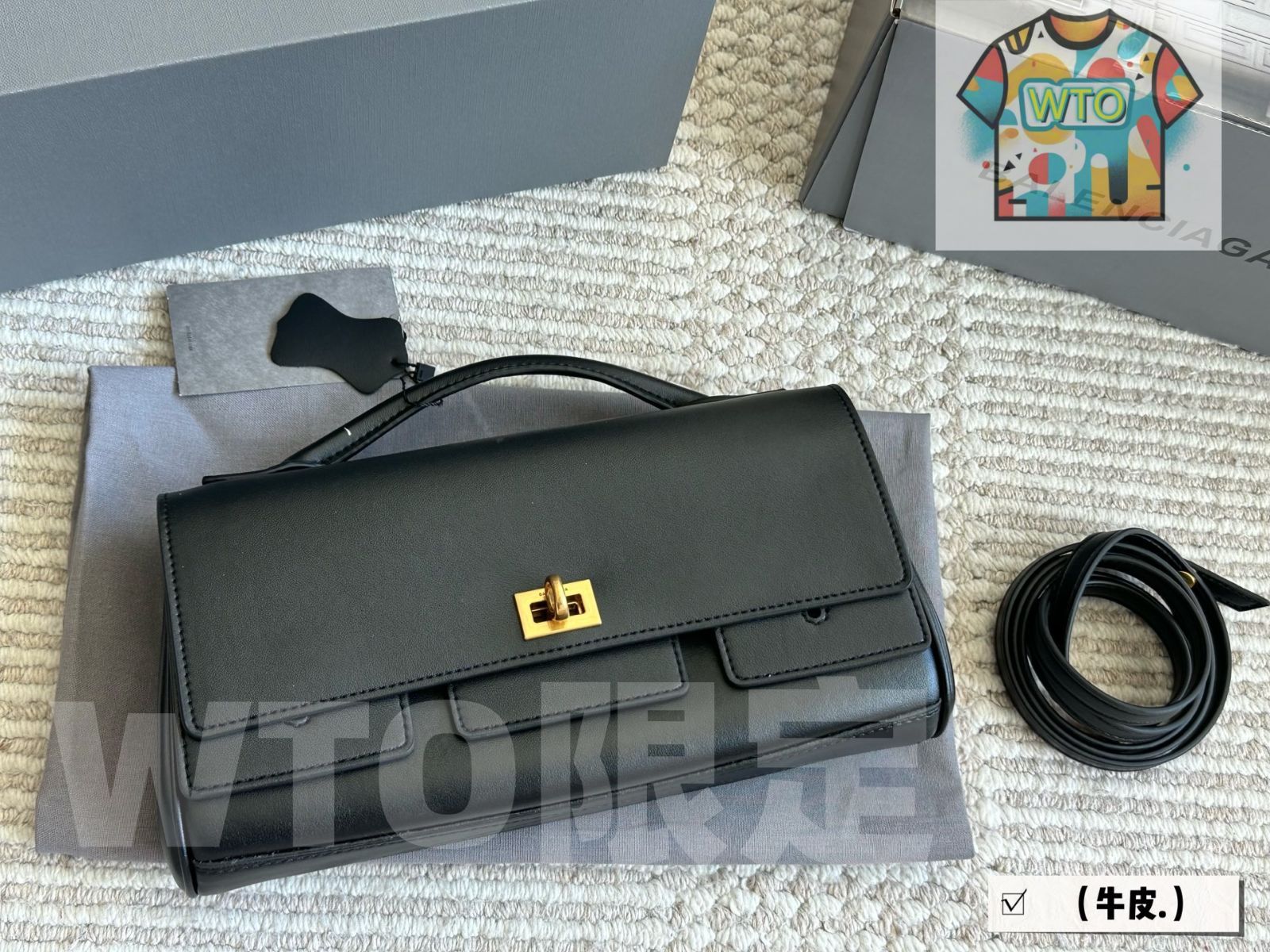 ベ レザー ハンドバッグ 28 14 cm