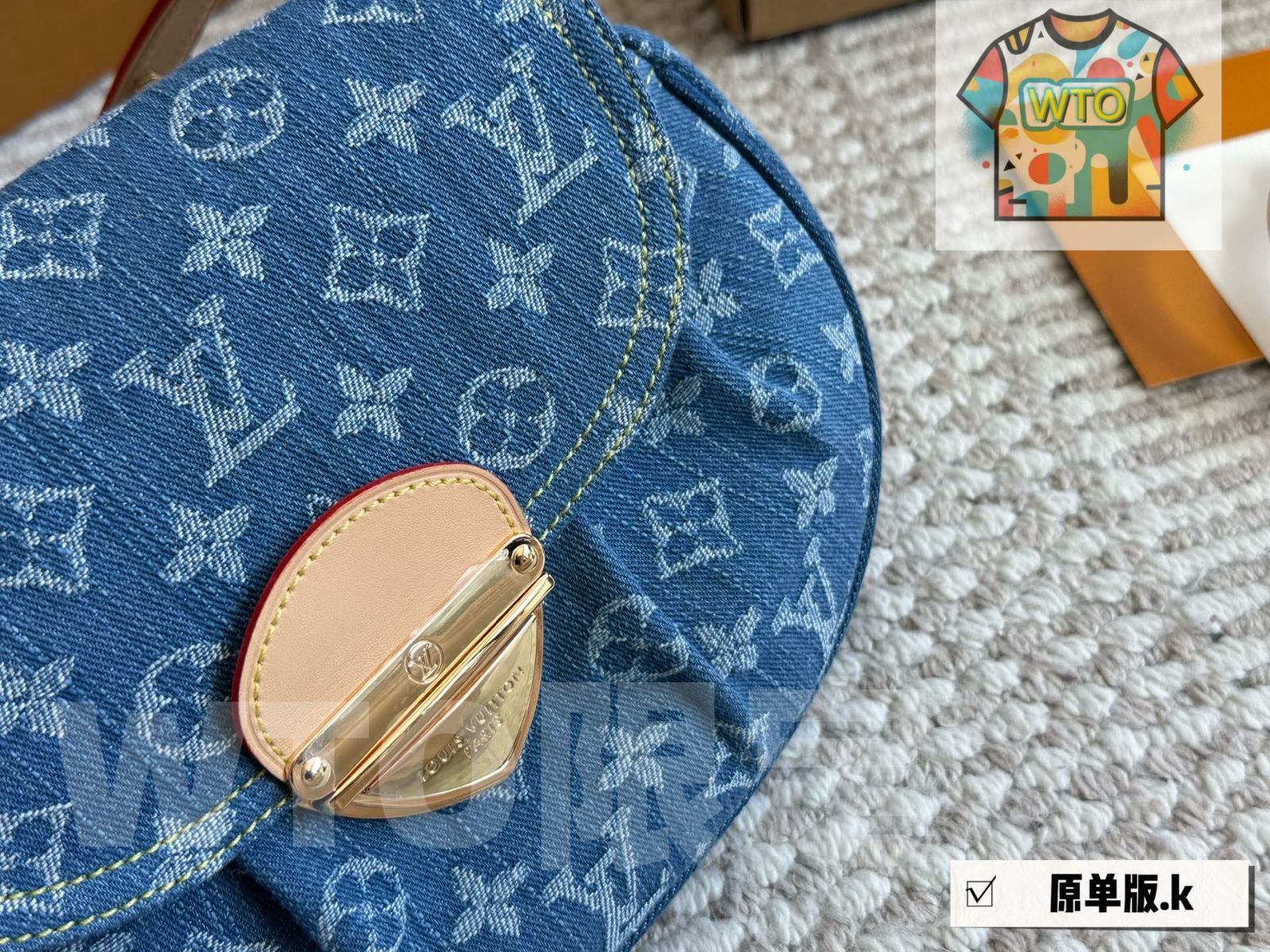 LOUIS VUITTON レトロデニム 元宝バッグ - 23 cm -WTO輸入-GVF 85