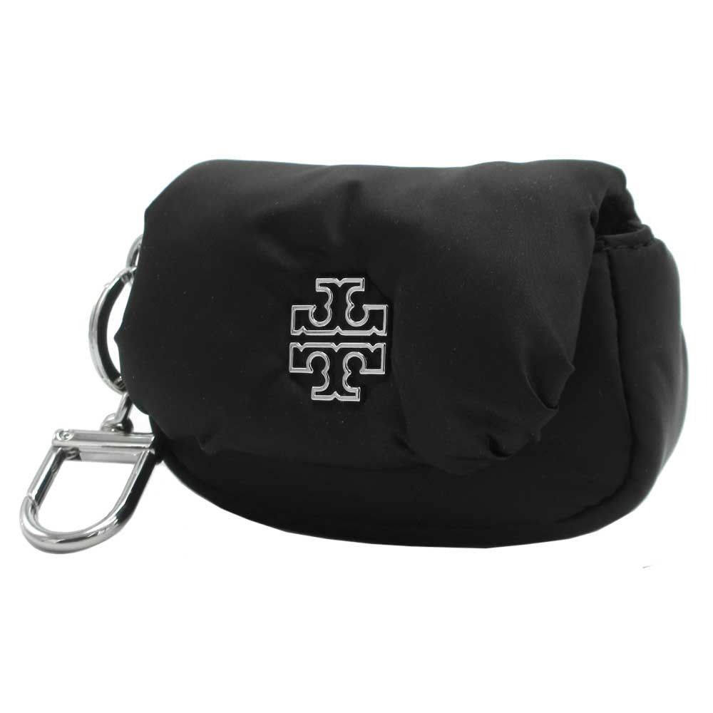 トリーバーチ 164595 カードケース TORY BURCH ブリテン ナイロン パフィー カードケース ミニポーチ 小物入れ 金具フック付き アウトレット レディース