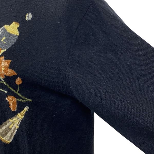 ◇ レオナール LEONARD クルーネックセーター ニット 長袖 プル