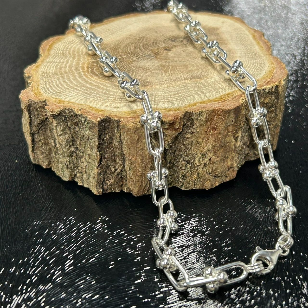 Silver925 シルバー ハードウェア スモールリンクチェーン ネックレス 50cm 留め具違い WWW_SMP1DAWEKUDUS_SCH_ID