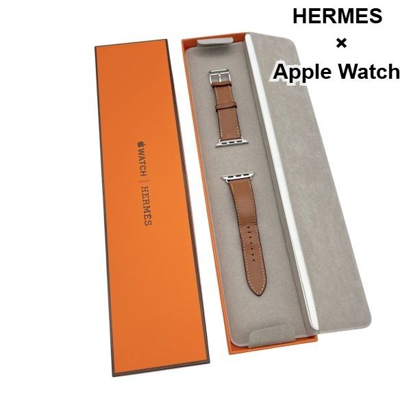 エルメス HERMES レザーストラップ バンド アップルウォッチApple Watch ブラウン レザー ユニセックス S5X225