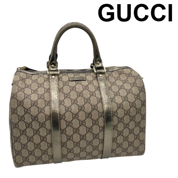 グッチ GUCCI ボストンバッグ GGスプリーム 198603 203998 ベージュ PVC ユニセックス S5X224