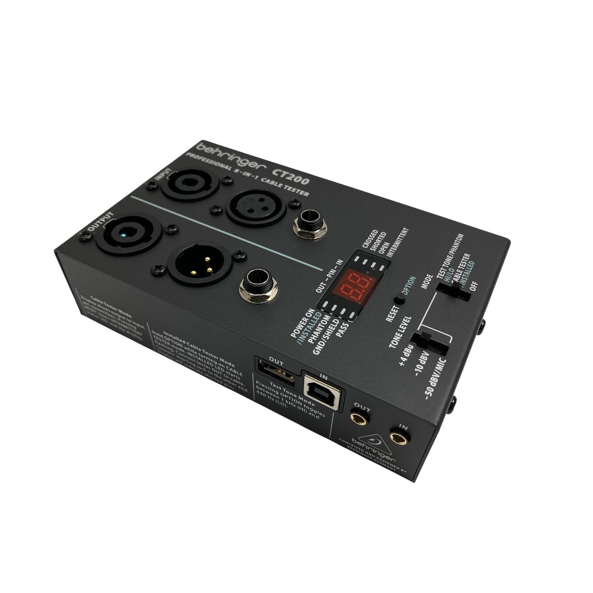 behringer CT 200 ベリンガー 8 in 1 CABLE TESTER ケーブルテスター