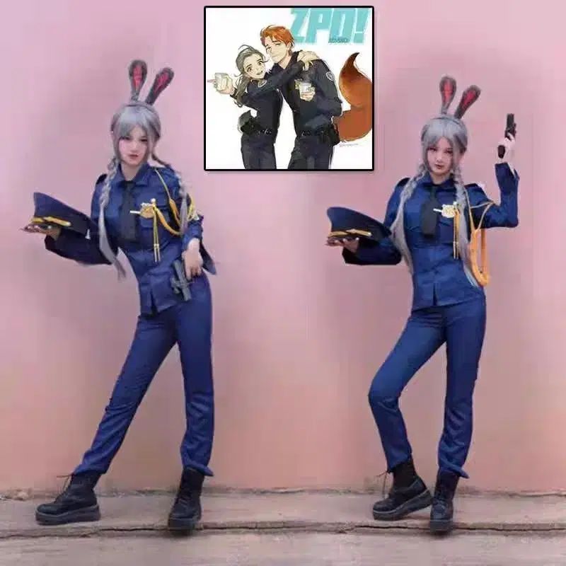 ズートピア ジュディ巡査服 フールセット コスプレ イベント 卒業写真 コスチューム 팝니다