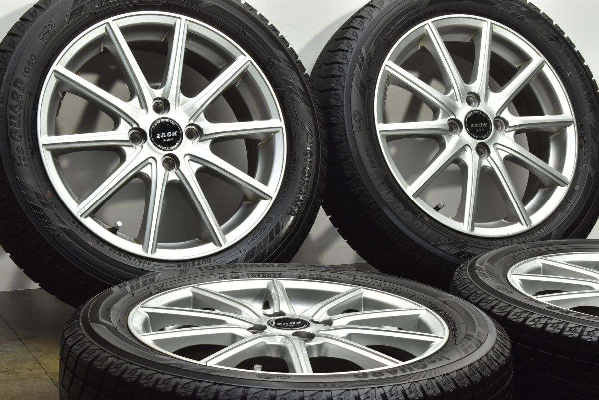 バリ溝 ZACK 16 in 5 j 45 PCD 100 アイスガードiG 60 175 R アクア ヤリス ヴィッツ カローラフィールダー フィット デミオ スイフト