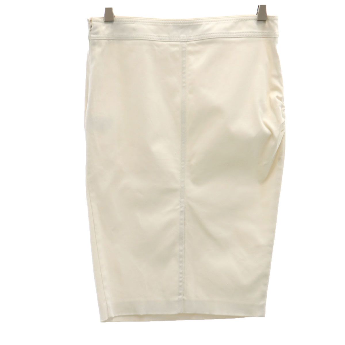 GUCCI グッチ イタリア製 ミモレ丈 タイトスカート 42 アイボリー