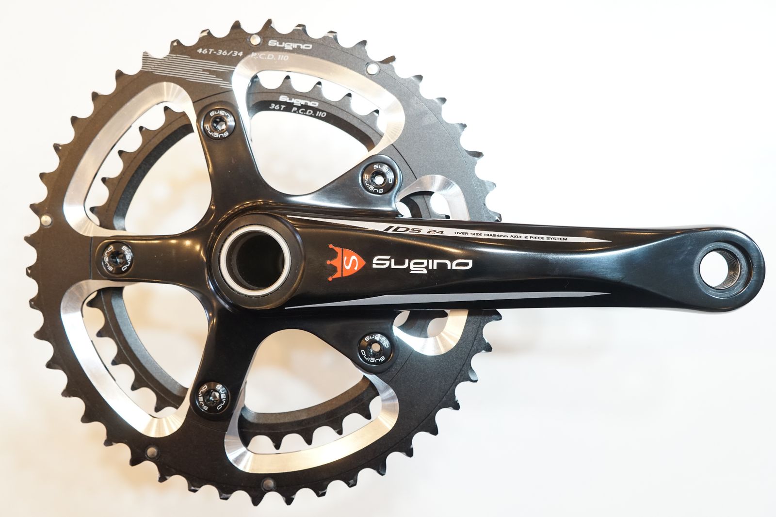 SUGINO スギノ OX 801 D 46 36 T 167 5 mm クランクセット バイチャリ浦和ベース